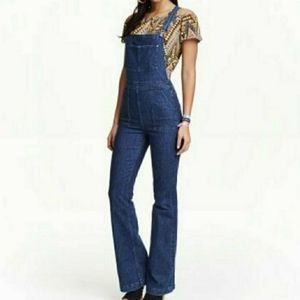 H&M x Coachella Dark Wash High-Waist Overalls 8